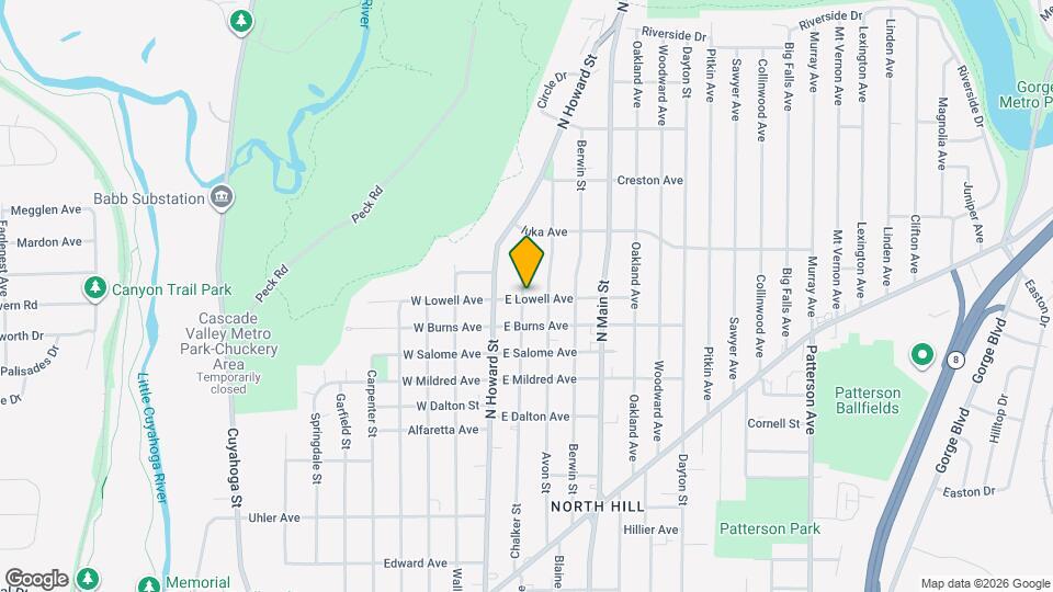 1033 Chalker St Map and Location Details