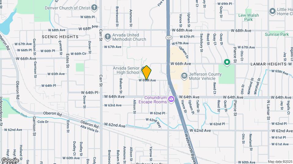 6482 Zephyr St Map and Location Details