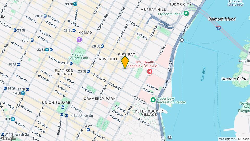 225 E 26th St Map and Location Details