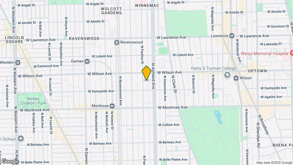 4519 N Paulina St Map and Location Details