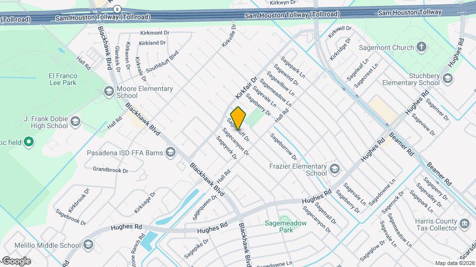 10706 Sagebluff Dr Map and Location Details