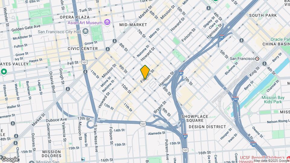 1259-1261 Folsom St Map and Location Details