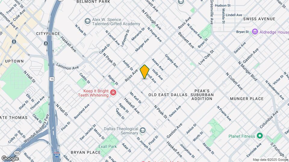 4400 San Jacinto St, Unit 203 Map and Location Details