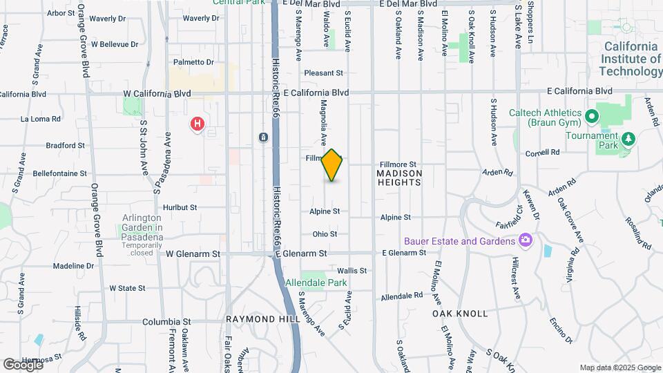 854 Magnolia Ave Map and Location Details