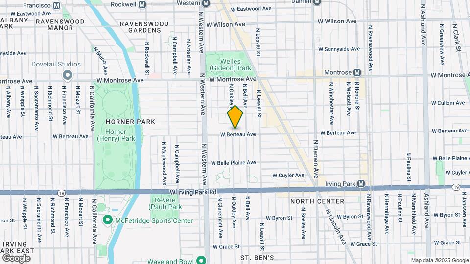 4201 N Oakley Ave Mapa y Detalles de la Ubicación