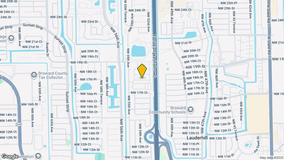 5305 NW 18th St Map and Location Details