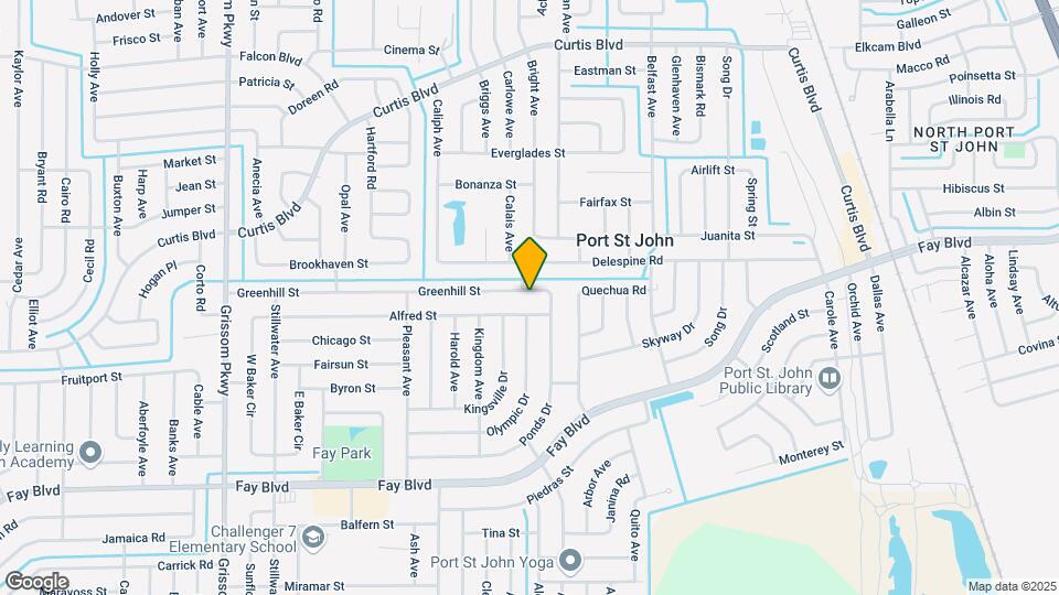 4445 Greenhill St Map and Location Details