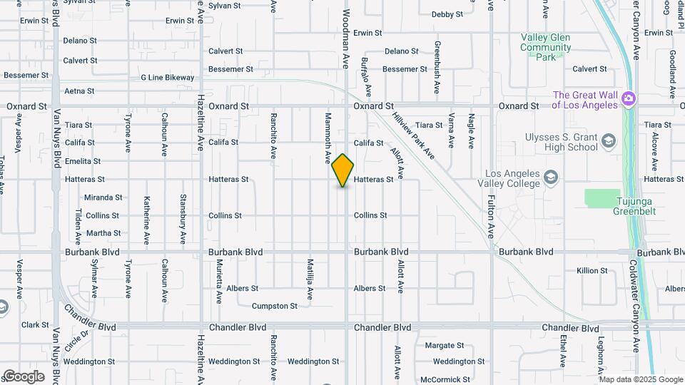 5735 Woodman Ave Map and Location Details