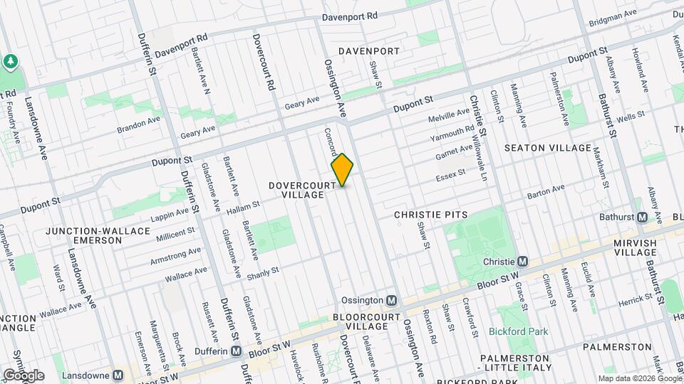 512 Concord Ave, Unit Lower Map and Location Details