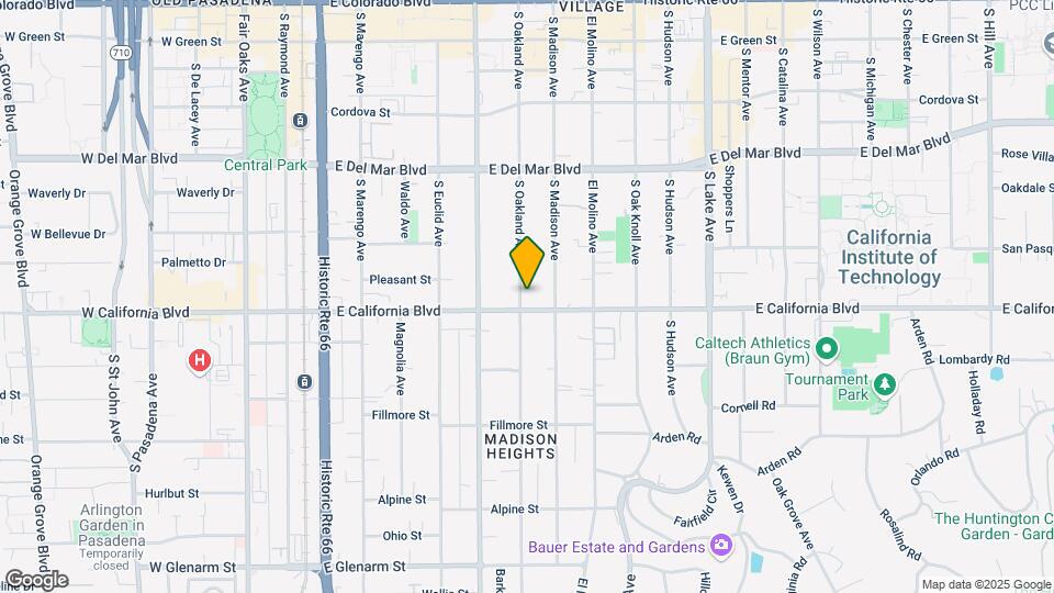 552 S Oakland Ave Map and Location Details