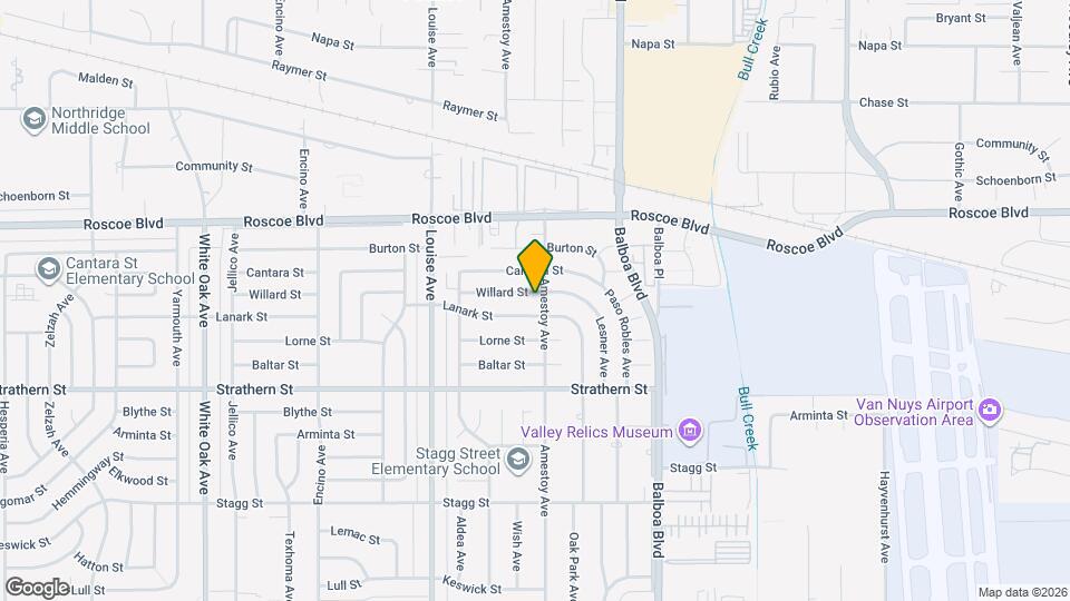 17106 Willard St Map and Location Details