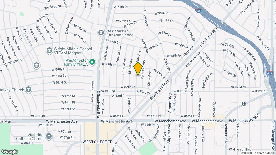 8034 Airlane Ave Map and Location Details