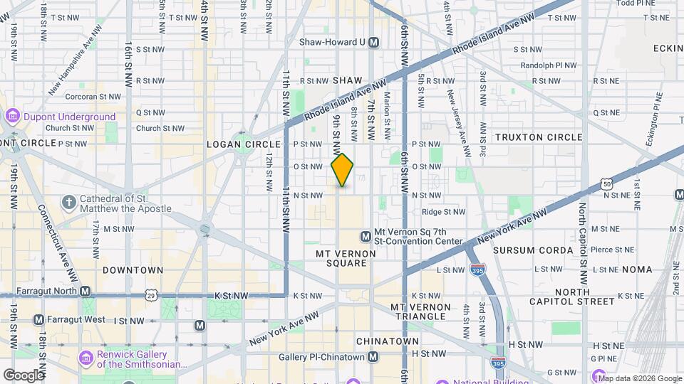 875 N St NW Map and Location Details