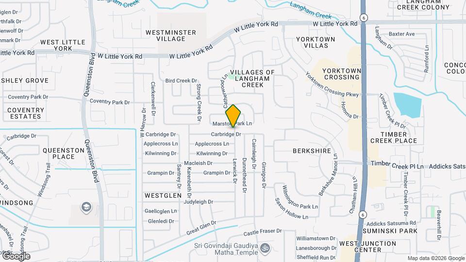 16802 Carbridge Dr Map and Location Details