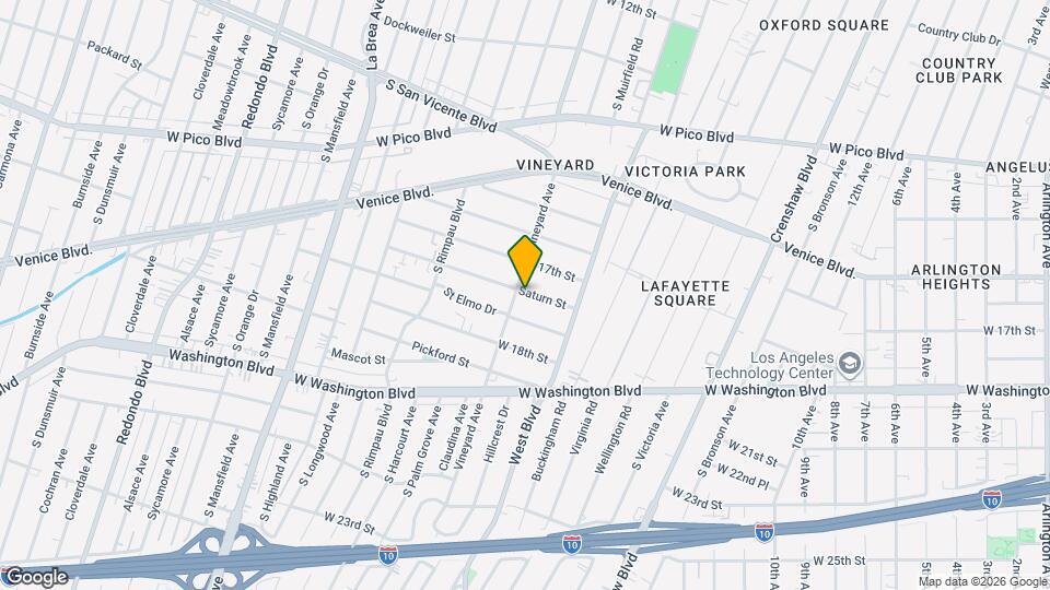 4558 1/2 Saturn St Map and Location Details