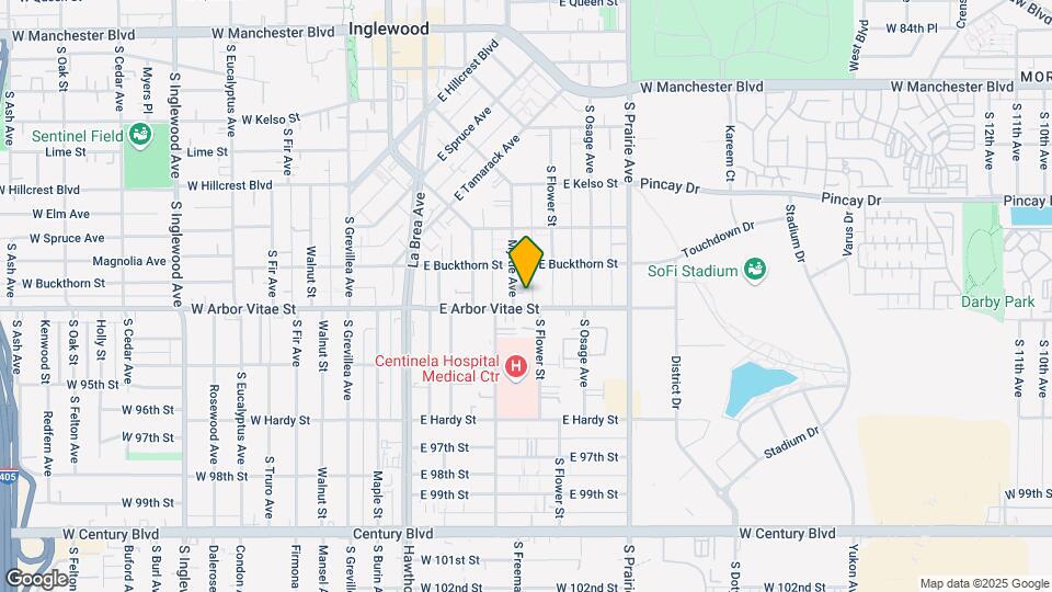 824 S. Myrtle Ave. Mapa y Detalles de la Ubicación