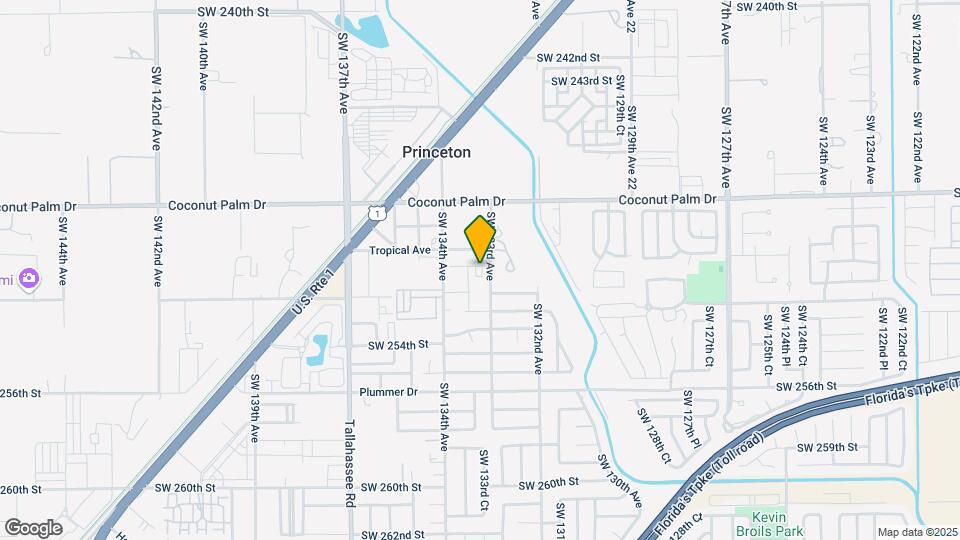13332 SW 250th Terrace Map and Location Details