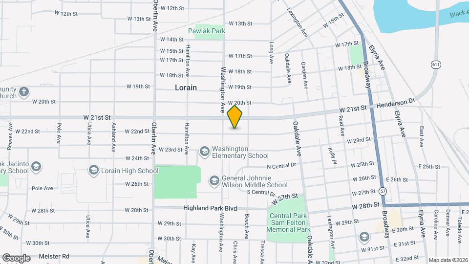 922 W 22nd St Map and Location Details