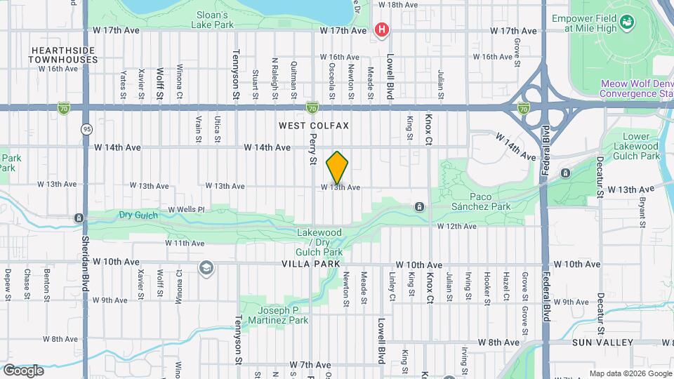 3890 W 13th Ave, Unit ID1386066P Mapa y Detalles de la Ubicación