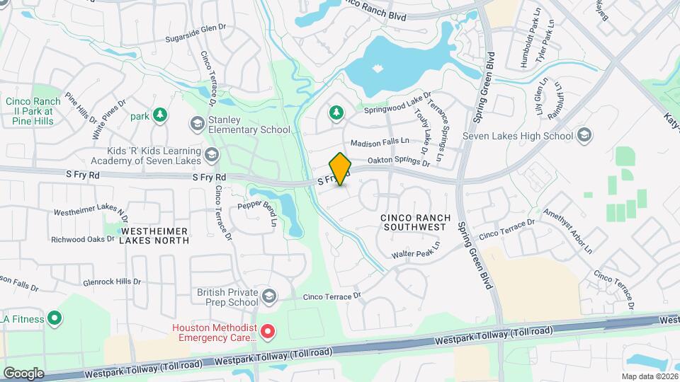 25611 Durango Falls Ln Map and Location Details