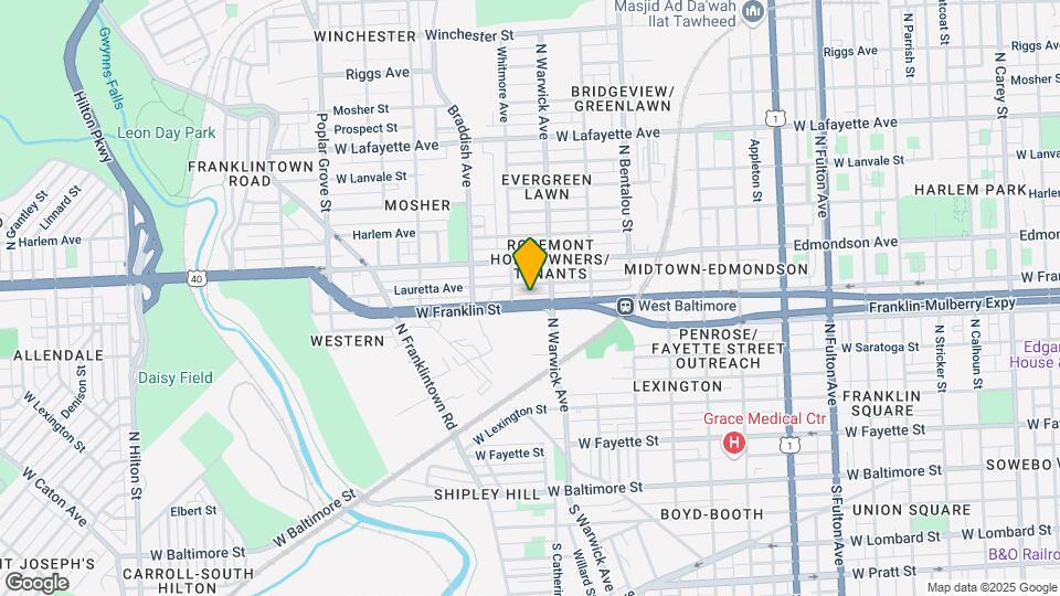 2520 W Franklin St Map and Location Details