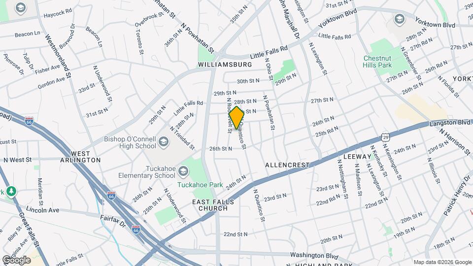 2626 N Quantico St Map and Location Details