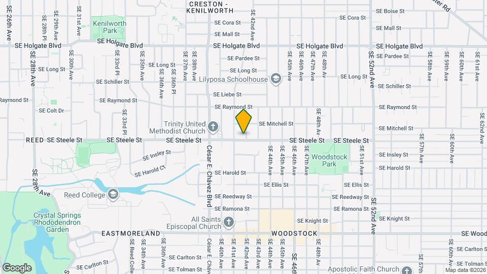 4119 SE Steele St, Unit 4119 SE Steele St Map and Location Details