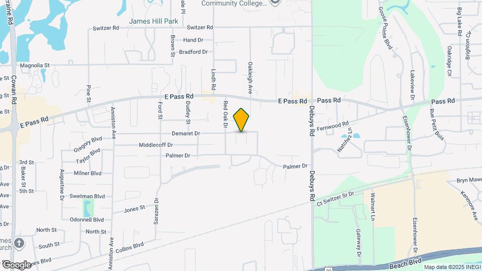 2610 Demaret Dr Map and Location Details