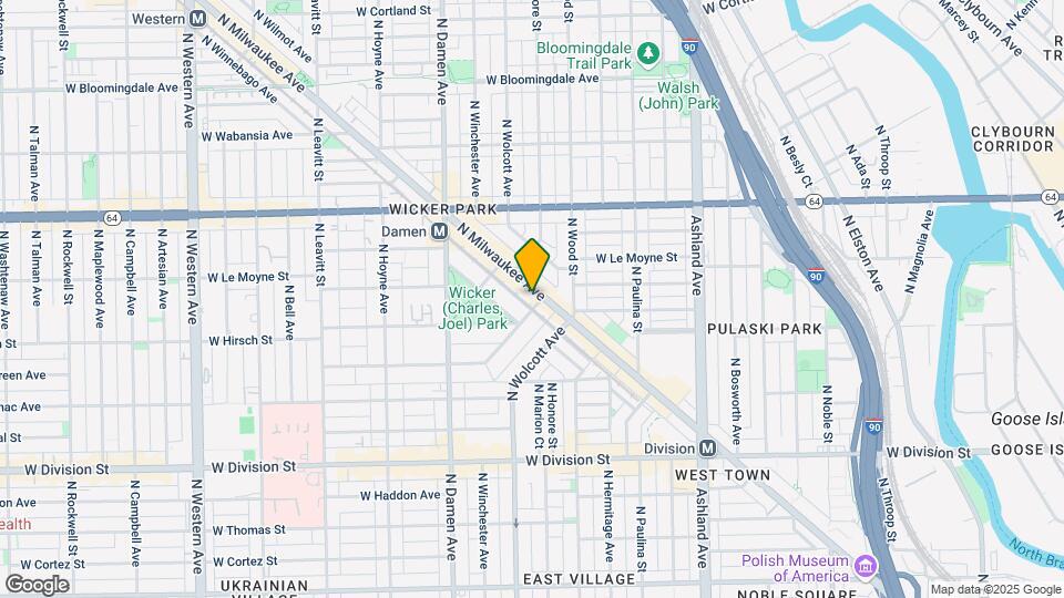 1440 N Milwaukee Ave Map and Location Details