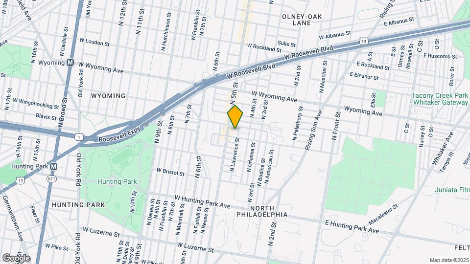 4510 N Lawrence St Map and Location Details