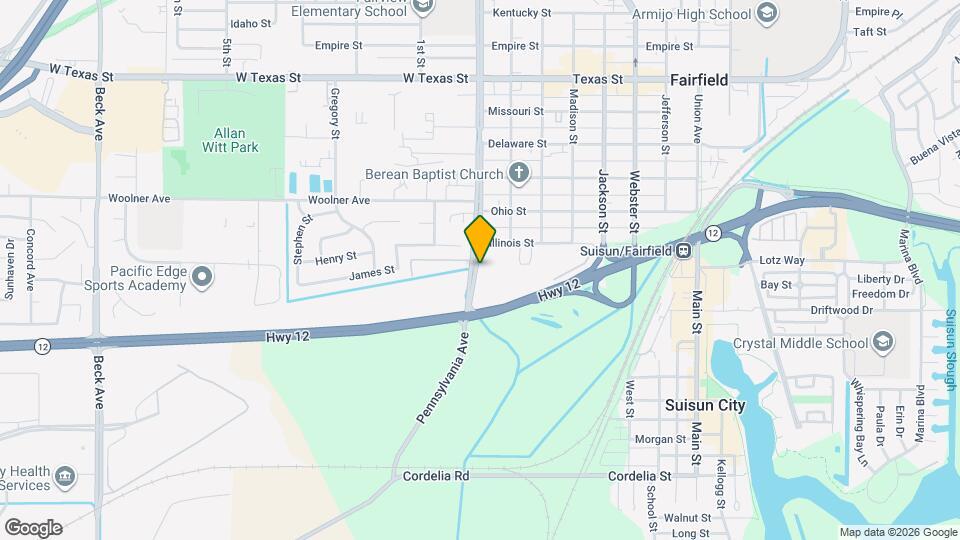 Fairfield Vista Apts Map and Location Details