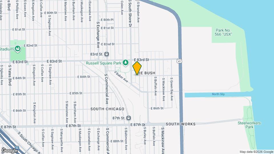 8364 S Brandon Ave, Unit 2F Map and Location Details