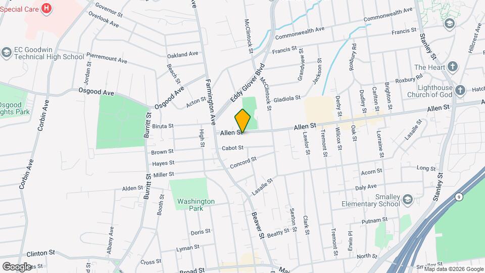 55 Allen St Map and Location Details