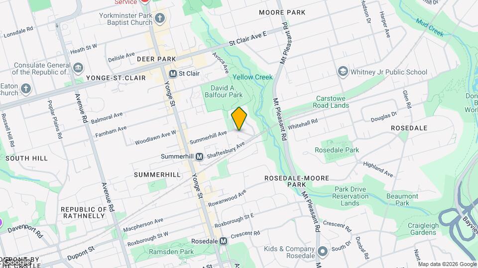 111 Summerhill Ave Map and Location Details