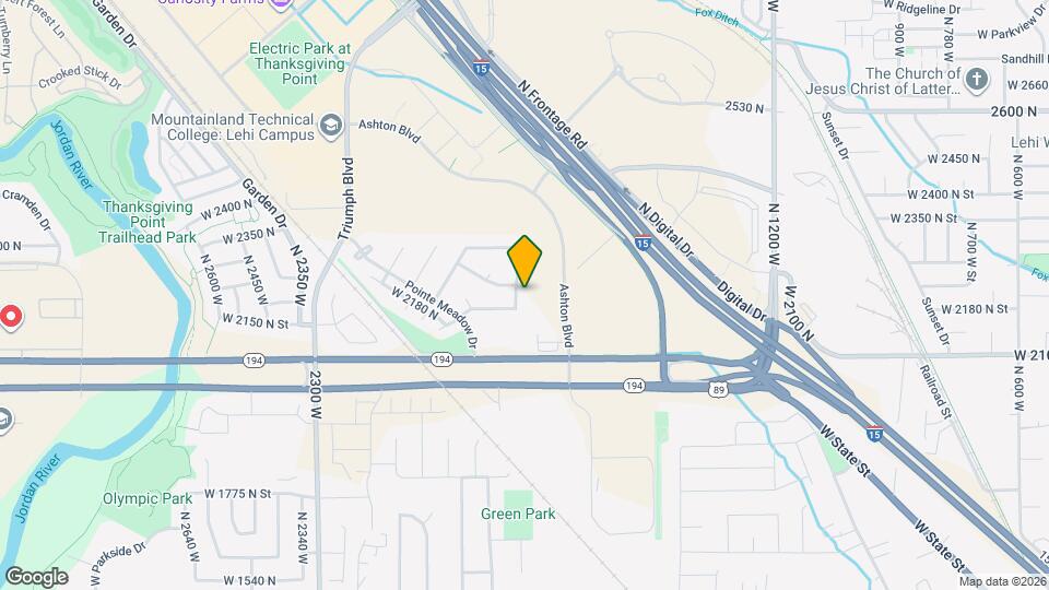 2228 Pointe Meadow Loop Map and Location Details