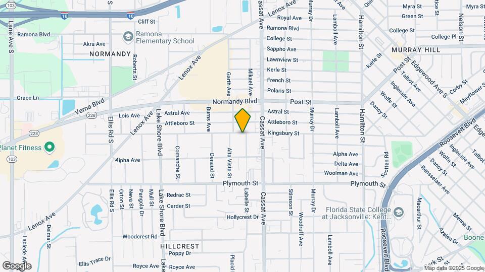 5068 Kingsbury St Map and Location Details