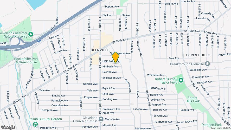 10707 Kimberly Ave Map and Location Details