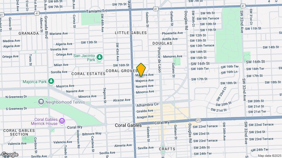 325 Majorca Ave Mapa y Detalles de la Ubicación