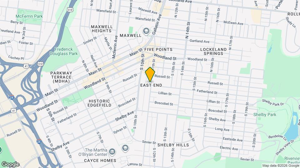 1015 Fatherland St Map and Location Details