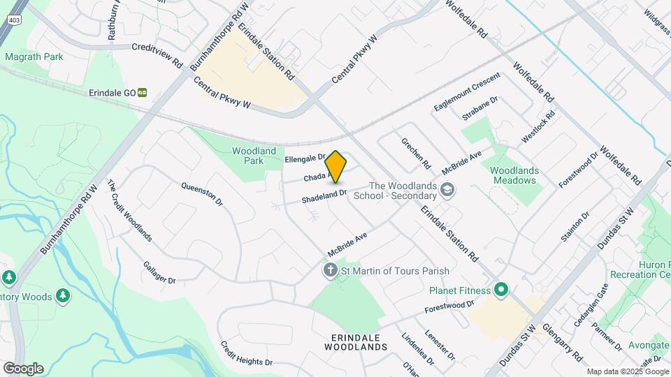 1161 Shadeland Dr Map and Location Details