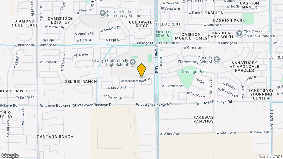 11578 W Mountain View Dr Map and Location Details