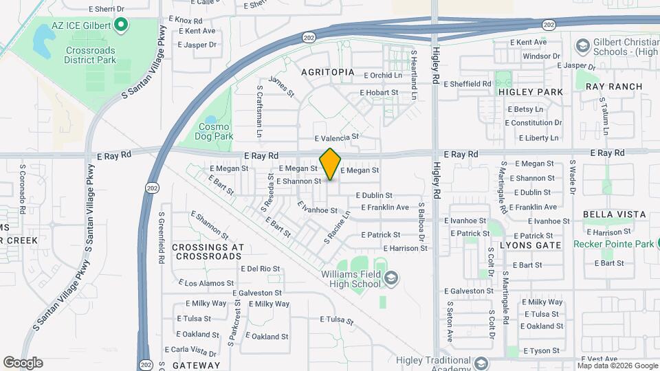 1707 S Rochester Dr Map and Location Details