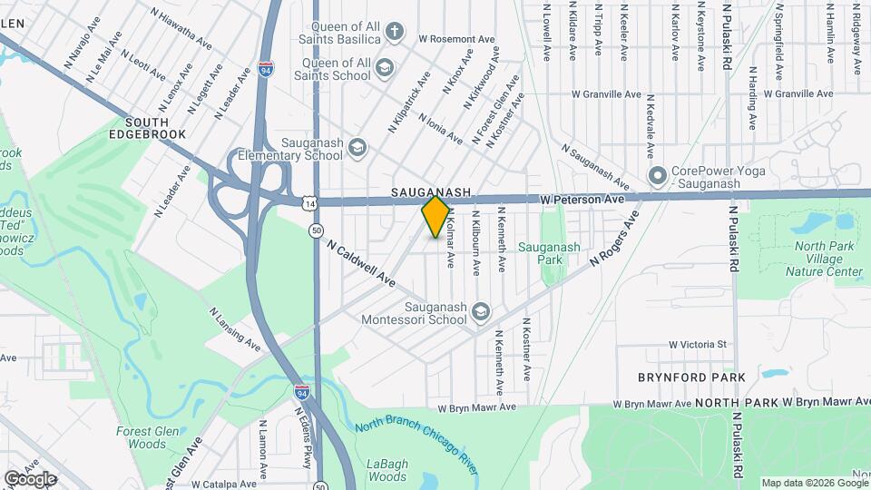 4550 W Thorndale Ave Map and Location Details