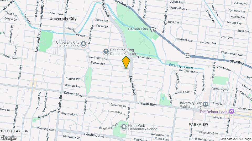 7215 Amherst Ave Map and Location Details
