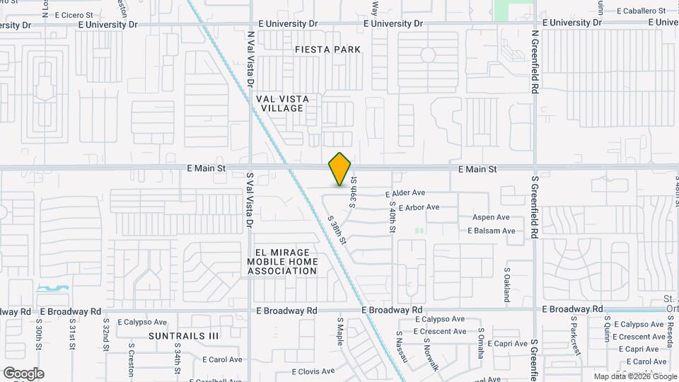 3832 E Alder Ave Map and Location Details