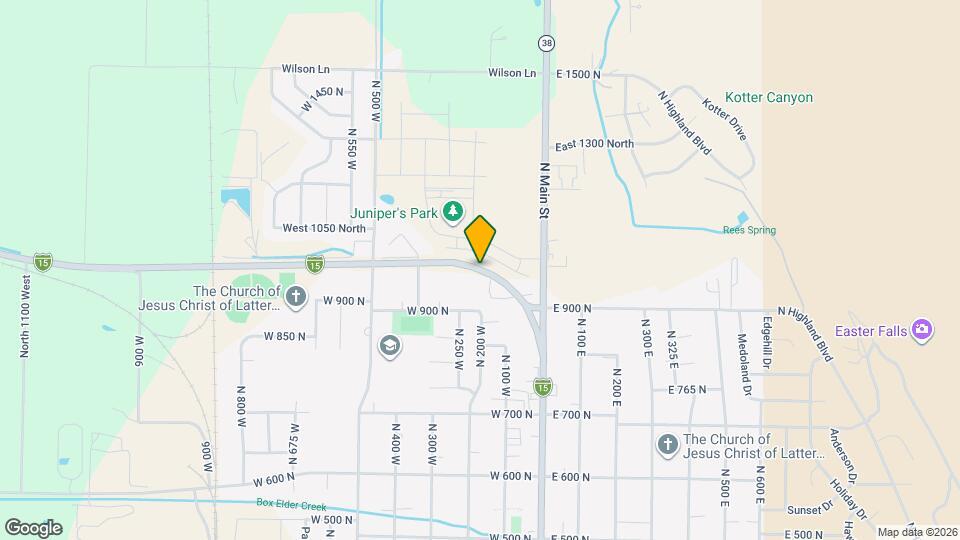 281 W 1150 N Map and Location Details