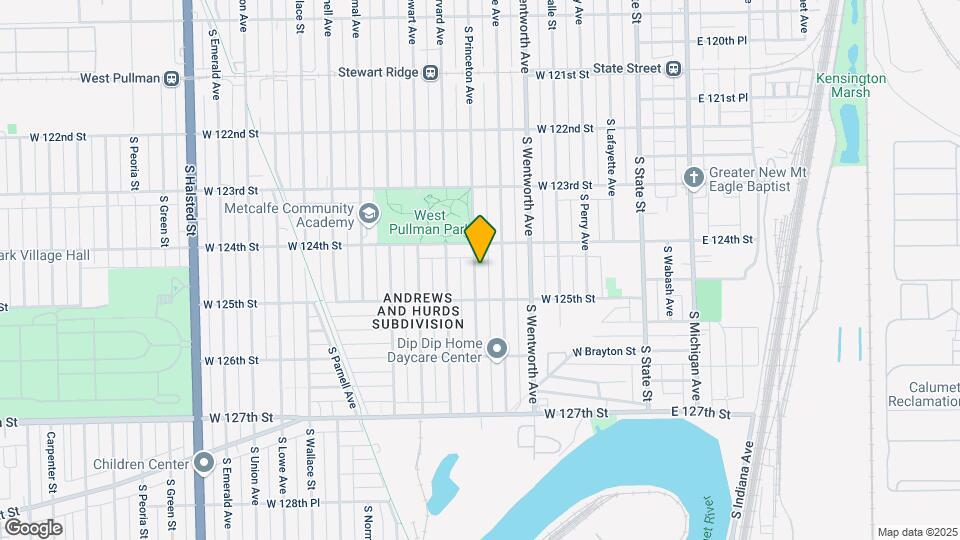 12427 S Princeton Ave Map and Location Details
