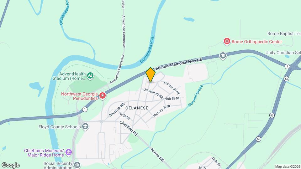 27 Oak St NE Map and Location Details