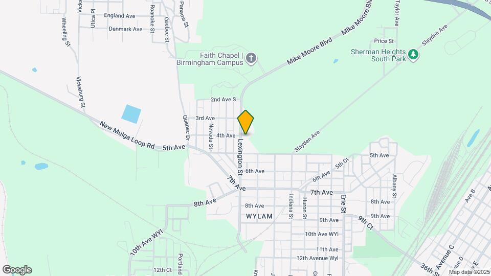 401 Lexington St Map and Location Details