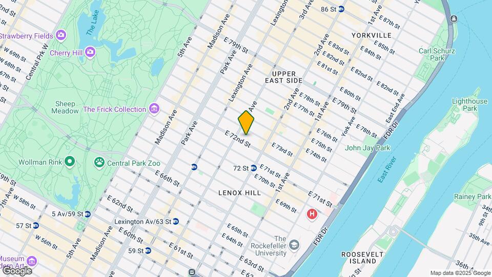 215 E 72nd St Map and Location Details